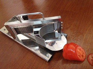 Cortadora Manual de Verduras <span class=keywords><strong>TC</strong></span>-1, Rebanadora de Cebollas y Tomates Comercial - Product Image 6