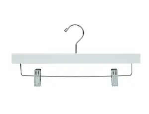 Groothandel deluxe boutique kleding shop kids houten hanger witte broek clip hanger