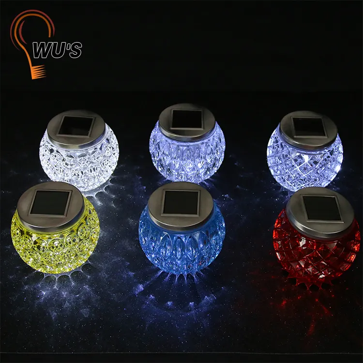 AA 200MAH 1.2V glass home decoration LED crystal table lamp