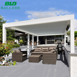 Techo de <span class=keywords><strong>terraza</strong></span> totalmente automático con persianas, retráctil, deslizante y plegable, impermeable, pérgola exterior de aluminio - Product Image 1