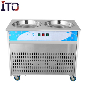 RI-A22 Tailandia Freír máquina de helados con doble bandeja - Product Image 4