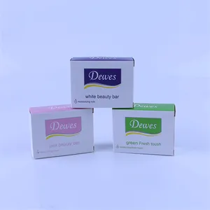 Dewes 100g verde fresco de tacto suave hidratante leche blanco rosa belleza bar limpia puro piel jabón