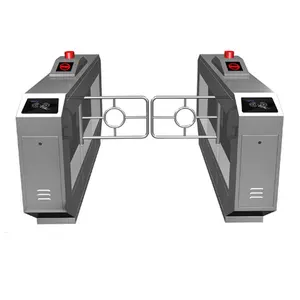 Barrera de torniquete oscilante de seguridad automática de entrada de velocidad rápida de Nigeria Puerta de control de acceso de código QR
