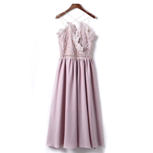 Venta al por mayor de alta calidad Rosa Honda sexy vestido de mujer vestido de red - Product Image 1