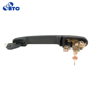 Maniglia Anteriore con Serratura in Plastica Nera per <span class=keywords><strong>VW</strong></span> <span class=keywords><strong>Polo</strong></span> <span class=keywords><strong>Classic</strong></span> 1994-2002 1H0837061 1H0898081 6N0837207C 6N0837207D - Product Image 2