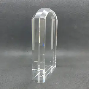 Comercio al por mayor de alta calidad superior de cristal 3d láser cubo de cristal en blanco para los negocios