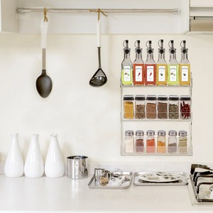 Estante de Almacenamiento Vertical de Especias de Acrílico Transparente <span class=keywords><strong>para</strong></span> Montar en la Pared, Estantes de Almacenamiento de Lucite, Organizador de <span class=keywords><strong>Cocina</strong></span> <span class=keywords><strong>para</strong></span> Tienda de Maquillaje - Product Image 2