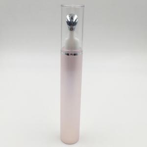 Airless plastic 15ml roll on bottle plastic round serum applicator bottle