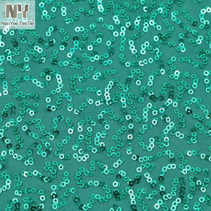 Squiggle paillette đàn hồi cao <span class=keywords><strong>Polyester</strong></span> Spandex <span class=keywords><strong>Jersey</strong></span> đan căng sequin vải cho khiêu vũ mặc trang phục quần áo - Product Image 4