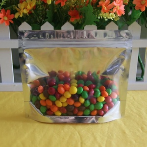 Rõ Ràng Phía Trước Kim Loại Bạc Trở Lại Ngang Phong Cách Nhôm Lá Đứng Lên Ziplock Nhiệt Seal Bao Bì Thực Phẩm Doypack Túi - Product Image 5