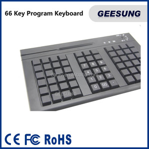 66 teclas programables pos teclado con MSR <span class=keywords><strong>3</strong></span> pistas USB + PS/2 puerto - Product Image 2