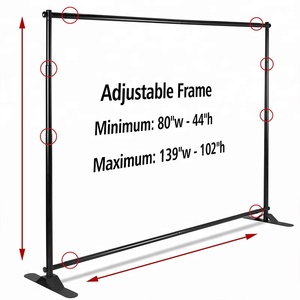 Supporto per fondale <span class=keywords><strong>telescopico</strong></span> con supporto per <span class=keywords><strong>banner</strong></span> regolabile da 10*8 piedi per la pubblicità della fiera commerciale - Product Image 5