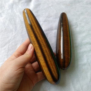 Naturale di quarzo giallo yoni bacchette pietra occhio di <span class=keywords><strong>tigre</strong></span> sexy dildo di cristallo del pene per la masturbazione - Product Image 3