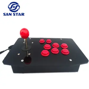 Vara de combate usb com 8 botões, controlador de arcade para jogos