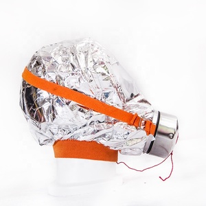 YUANJIAN <span class=keywords><strong>XHZLC60</strong></span> Tudung Masker Gas Anti-Rokok dengan Filter dan Pelindung Aluminium Foil Perak untuk Hotel - Product Image 2