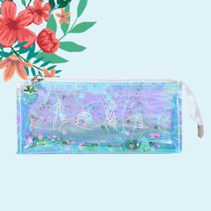 Tùy chỉnh đẹp sáng bóng PVC nhựa trường trẻ em sử dụng lưu trữ đóng gói dây kéo trường hợp - Product Image 6