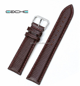 LAIHE 12 <span class=keywords><strong>14</strong></span> 16 18 20mm personnalisé plus de couleurs et de tailles motif lézard bracelet de montre en cuir de vachette véritable bracelet de montre en cuir de veau - Product Image 4
