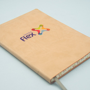 Venta al por mayor de alta calidad de cuero de la PU cuaderno de tapa dura con borde de color - Product Image 2