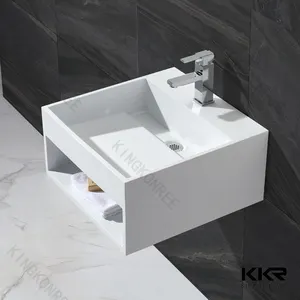 Kapalı yıkama el havzası/lavabo çamaşır yıkamak için/İtalyan lavabo akrilik katı yüzey ve jel kaplama taş reçine modern