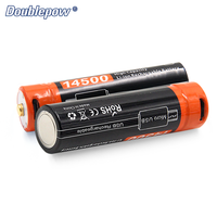 Pièces cylindriques de batterie Li-ion Rechargeable, taille AA 14500 v, 3.7 mah, cylindre, lot de 2, 750