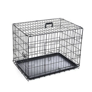 Chenil pour chien Cage pour animaux de compagnie petite grande taille sûre en acier inoxydable pliable Cages pour animaux de compagnie en métal, caisse pour chien toutes saisons - Product Image 2