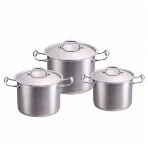 Olla de sopa de acero inoxidable de 6 piezas con tapa de mango de acero inoxidable Olla de stock del fabricante Jiangmen <span class=keywords><strong>Kaisa</strong></span> Hoff - Product Image 1