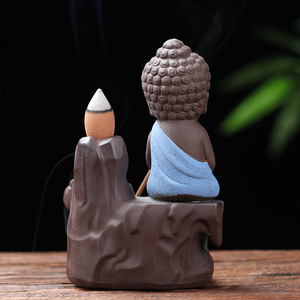 Ceramic Porcelain Buddha <strong>Incense</strong> <strong>Burner</strong> Backflow Tower <strong>Cones</strong> Sticks Holder - Product Image 6