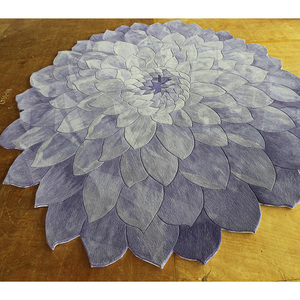 Taglio a mano Trapuntata Mucchio Luce <span class=keywords><strong>Viola</strong></span> a Forma di Fiore coperta di Zona - Product Image 1