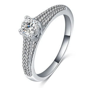 แหวนสัญญาสำหรับคู่รักเครื่องประดับหมั้นแฟชั่นมาใหม่ - Product Image 1