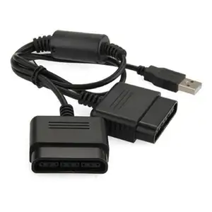 Для PS2 для PS3 ПК USB контроллер геймпада конвертер двойной кабель адаптера для PS2