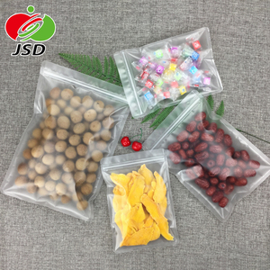 Sacs écologiques à fermeture éclair, 10 pièces, emballage en <span class=keywords><strong>plastique</strong></span> Transparent pour aliments, noix, Biscuits, grands, en Stock - Product Image 2
