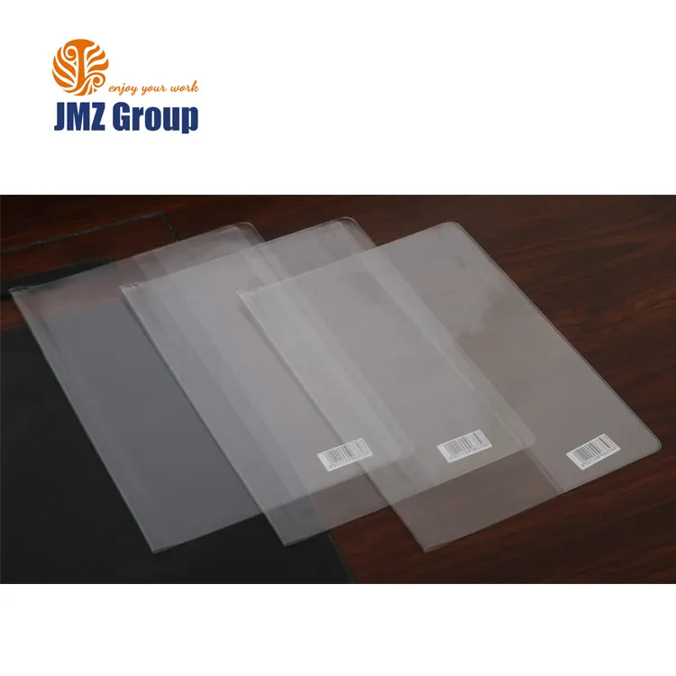 Book Cover Transparent Hot Selling A5 Plastic PVC Customized A4 Plastic Sheet Plastic Cover for Books by Roll A5 Size Clear JMZ