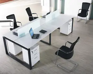 Moderne Heet Verkoop Kantoormeubilair Werkstation Modulaire 4 Mensen Kantoor Computer Bureau Voor Bureau - Product Image 1