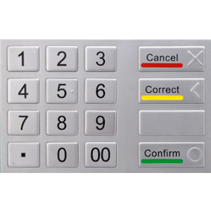 Teclado <span class=keywords><strong>PIN</strong></span> metálico con cifrado y certificación PCI 4.0 para cajeros automáticos - Product Image 1