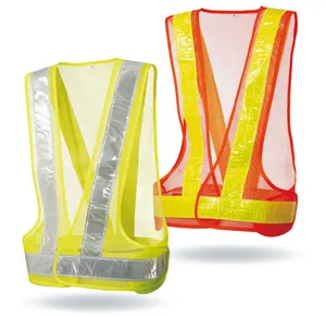 Unisex High Visibility Night Running Bicycling Adjustable Warn Suspender Safety Elastic Braces Reflective Gallus Vest Belt