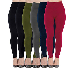 Wholesale Fleece Lined Seemless Black Leggings - Wholesale Resort  Accessories