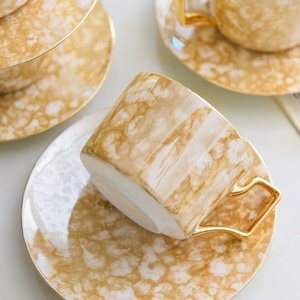 Royal Bone China Tea Cup with Dish Ceramic Coffee Cups Milk Pot Sugar Bowl <strong>Teapot</strong> <strong>Set</strong> - Product Image 4