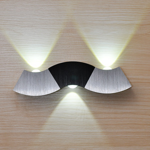 Applique <span class=keywords><strong>da</strong></span> Parete LED Lightess 6W per Interni, Illuminazione Su e Giù, in Alluminio, Lampada <span class=keywords><strong>da</strong></span> Corridoio, Argento, Bianco Freddo - Product Image 3