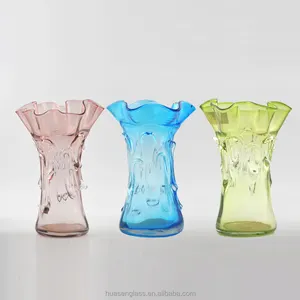 Vasos de vidro de cristal colorido boêmia vermelho