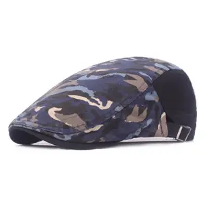 Toptan Moda Unisex Kovboy Şapkası Newsboy Şapka Özel Camo Ivy Kap