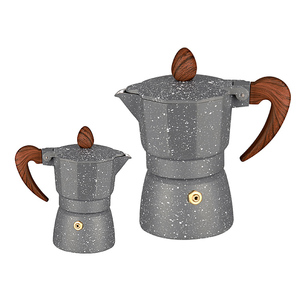 Estufa de inducción de aluminio, máquina de café expreso portátil, <span class=keywords><strong>Moka</strong></span>, color negro, estilo italiano, <span class=keywords><strong>precio</strong></span> de fábrica - Product Image 5