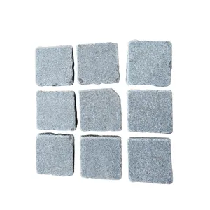 Chinese Tumbled Silver Grey Granite Paving Stone Granite Setts