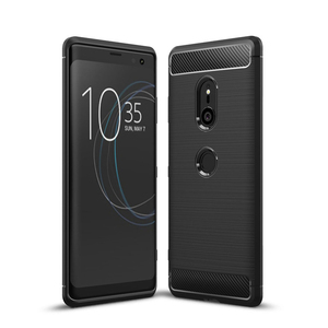 Nouveau Pinceau Carbone Motif En Silicone TPU Housse De Téléphone Portable Pour <span class=keywords><strong>Sony</strong></span> Xperia XZ3 - Product Image 1