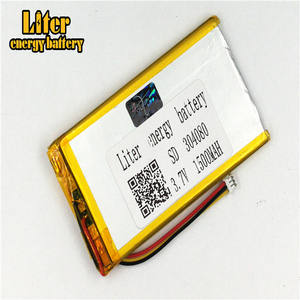 Connector 1,5-3 p 304080 ultra-thin polymer lithium battery 1500 mAh outdoor lighting 3,7 V Medical equipment with NTC - Product Image 3