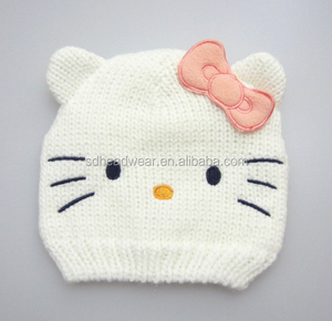 Thời Trang <span class=keywords><strong>Hello</strong></span> Cat Đáng Yêu <span class=keywords><strong>Kitty</strong></span> Chunky Kéo Căng Đan Tay Làm Bằng Tay - Product Image 3