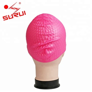 Silicone Étanche Dames De <span class=keywords><strong>Natation</strong></span> Chapeaux Bulle Filles <span class=keywords><strong>Bonnet</strong></span> De Bain - Product Image 6