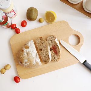 Papan pemotong kayu keras fleksibel, papan pemotong kecil dengan pegangan tidak licin blok pemotong daging Cina - Product Image 2