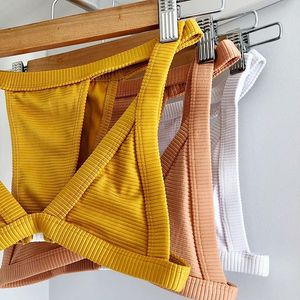 Maillot de bain deux pièces côtelé à la mode Bikini Oem Swimwear Manufacturing Company - Product Image 1