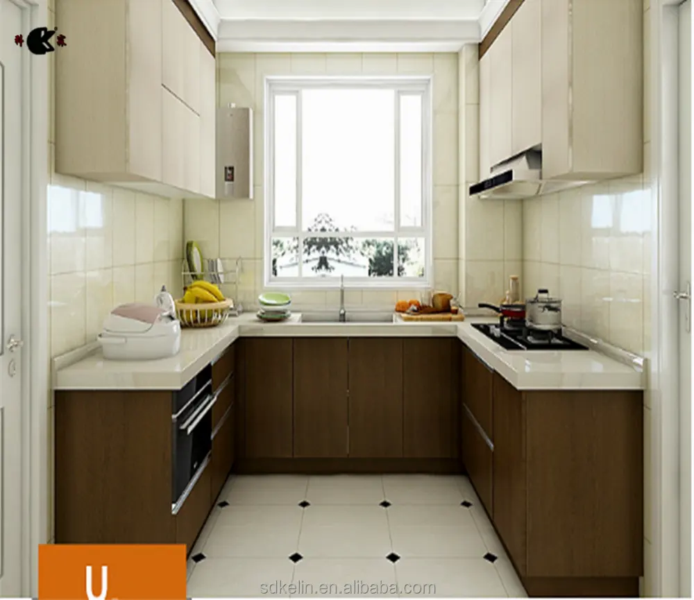 Проект по американскому стандарту, Бескаркасный кухонный шкаф из ДСП