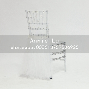 Chine Fournisseur Pas Cher Prix Polyester Bouclés Saule Mousseline de Soie Remous Chaise Ceintures - Product Image 5